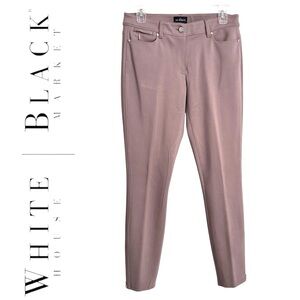 WHBM The Skimmer Size 4 Tan Ponte Skinny Pants Rayon-Nylon-Spandex NWOT